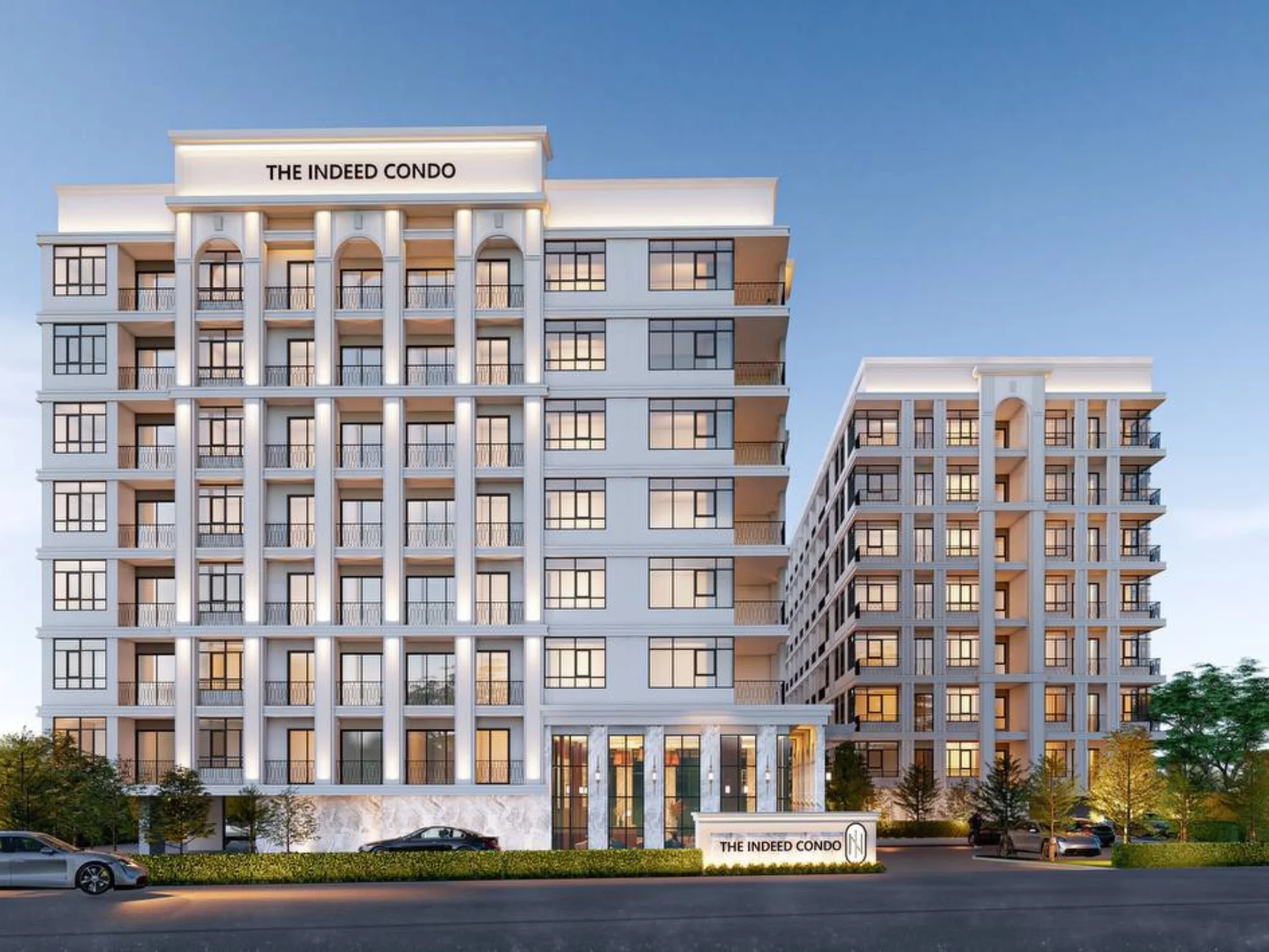 Архитектура жилого комплекса The Indeed Condo, Джомтьен