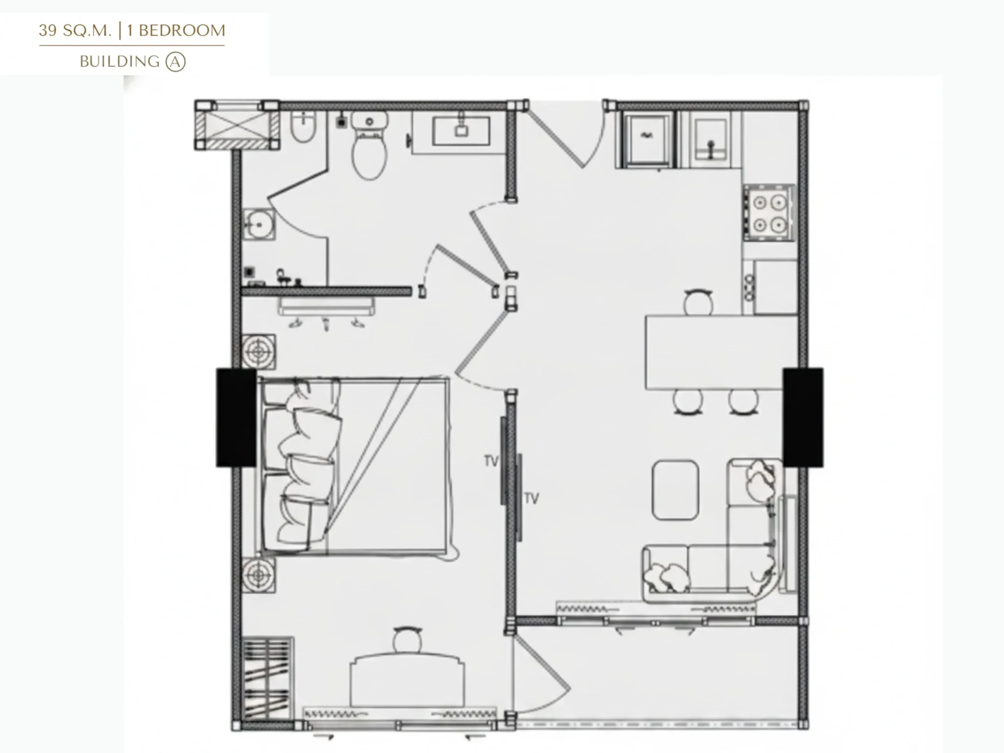 Unit Plan 1 bedroom Love it 