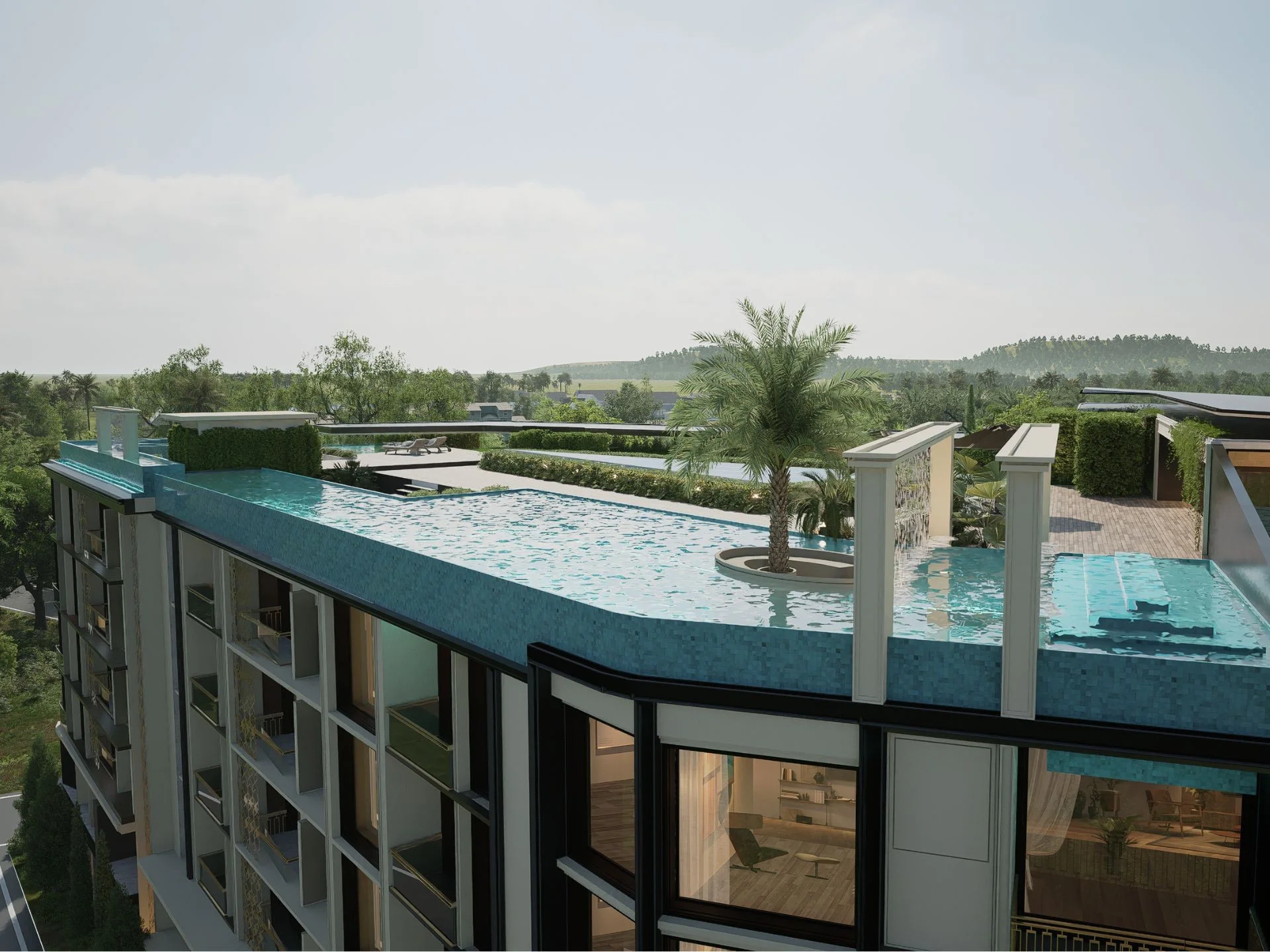 Крыша с бассейном в 8 Atelier Residence, Bang Tao, вид 2