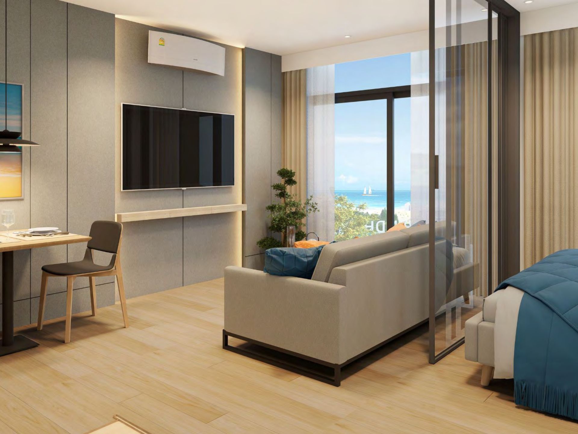 1 BD Interior 37.3 Sea Heaven Nai Thon Phuket Phase 3.1 condo