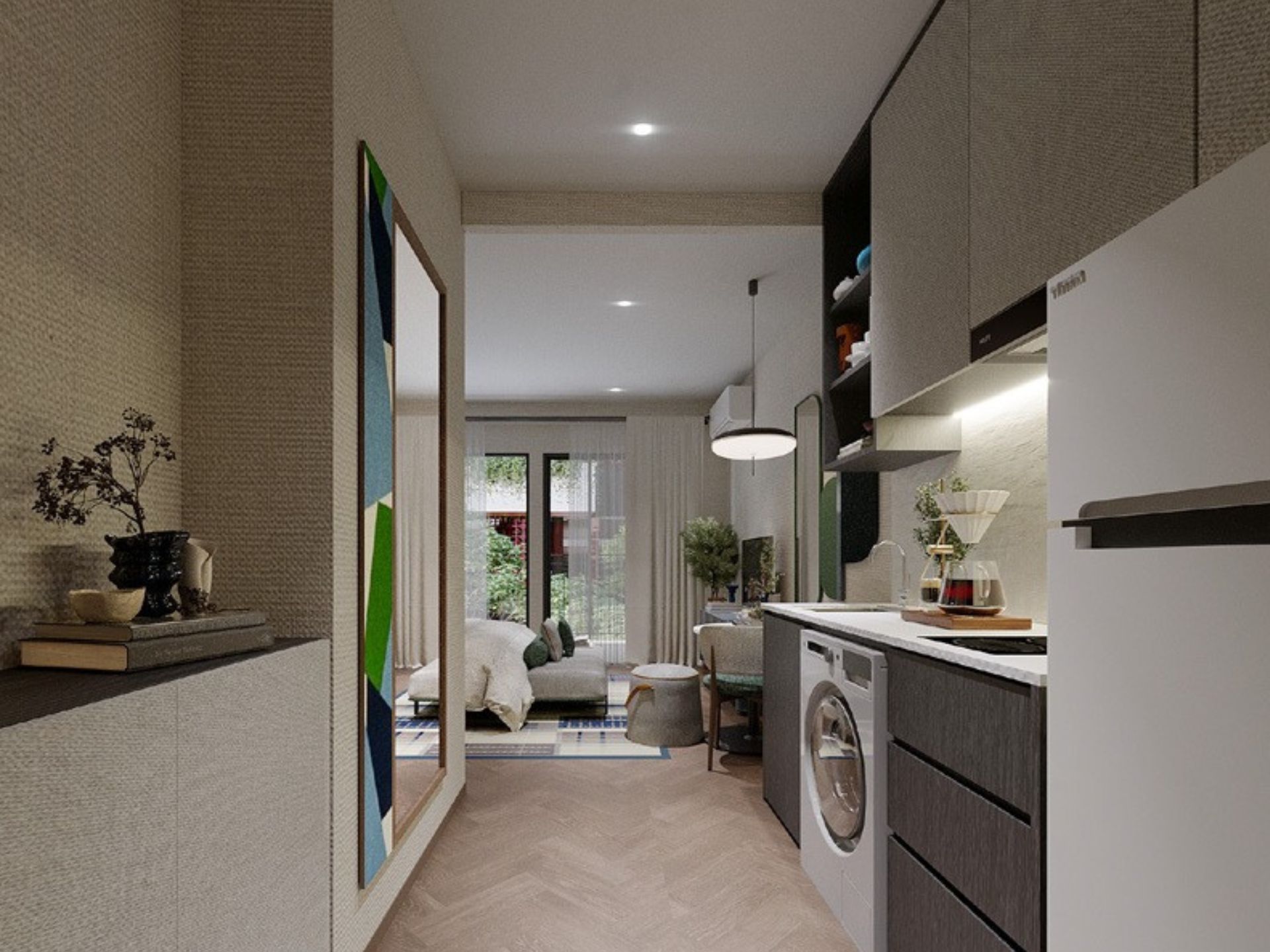 интерьер2 студия 28 кв The Title Artrio condo