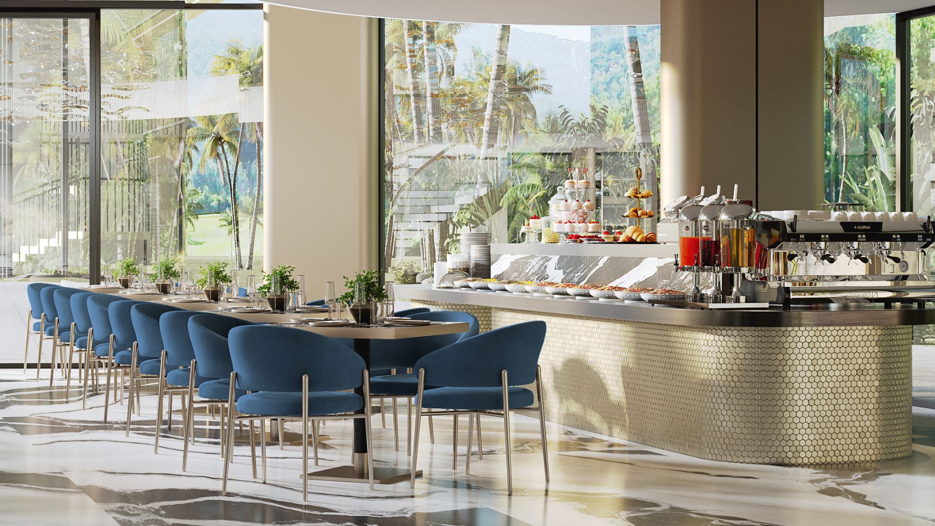 лобби ATRIUM Andaman City condo