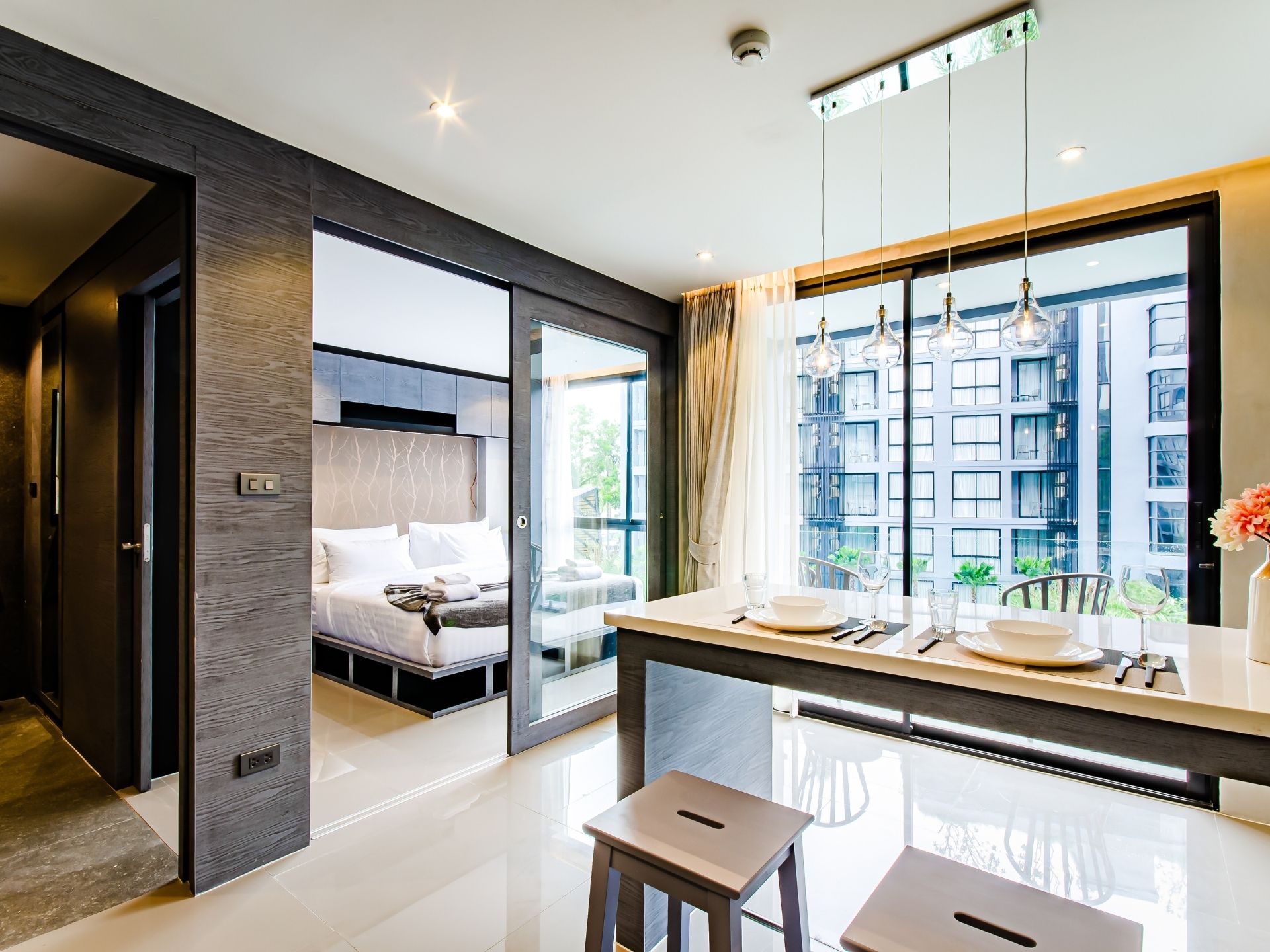 1BD гостиная The City Phuket condo